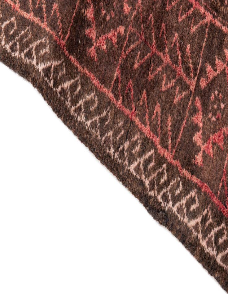 Detail image of  3' 2 x 4' 9  Hand Knotted Ultra Vintage Persian Wool Rug