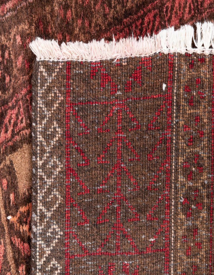 Detail image of  3' 2 x 4' 9  Hand Knotted Ultra Vintage Persian Wool Rug