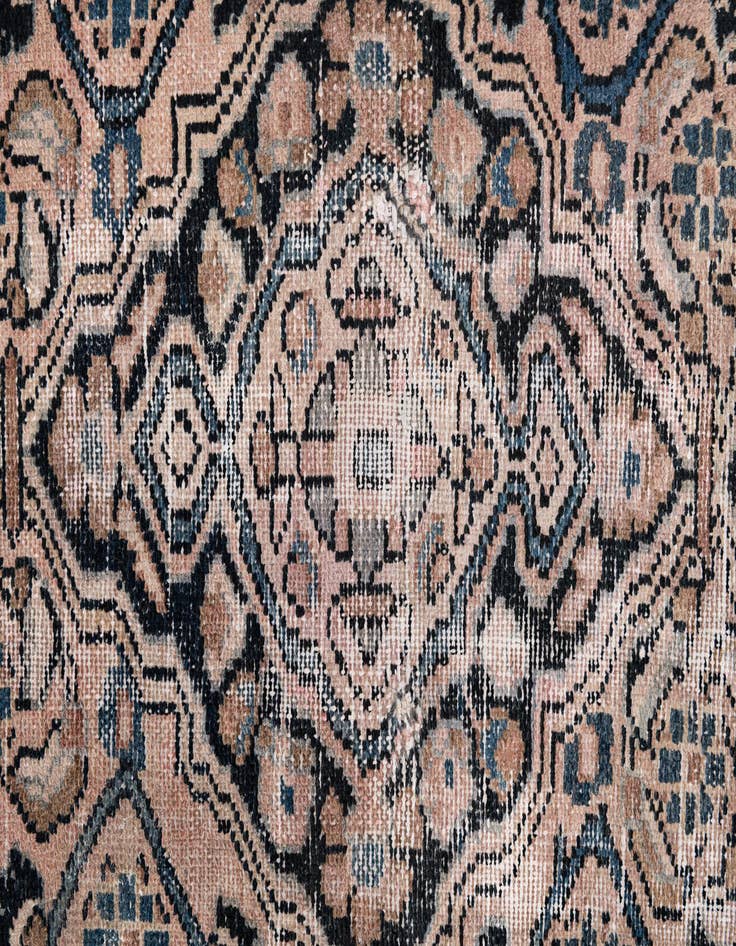 Detail image of  3' 2 x 6'  Hand Knotted Ultra Vintage Persian Wool Rug