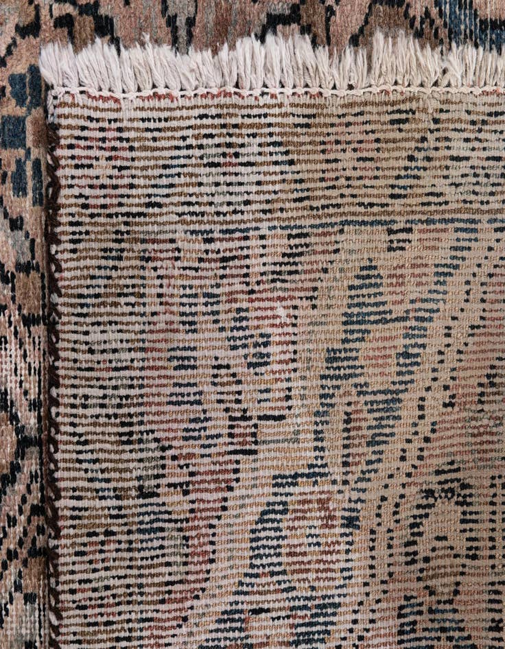 Detail image of  3' 2 x 6'  Hand Knotted Ultra Vintage Persian Wool Rug