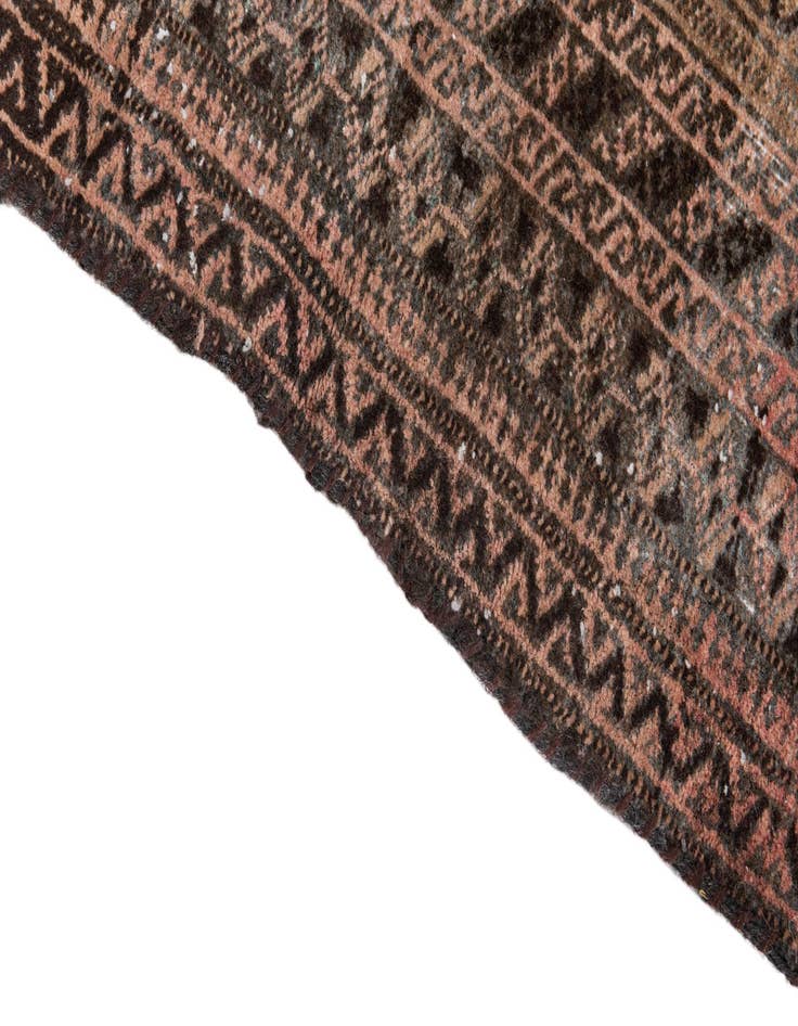 Detail image of  3' 4 x 5' 2  Hand Knotted Ultra Vintage Persian Wool Rug