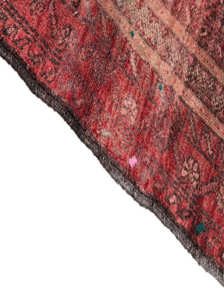 Detail image of  2' 10 x 4'  Hand Knotted Ultra Vintage Persian Wool Rug