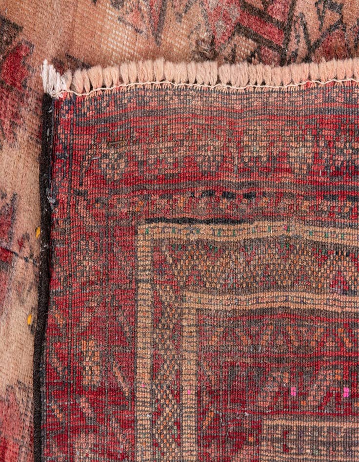 Detail image of  2' 10 x 4'  Hand Knotted Ultra Vintage Persian Wool Rug