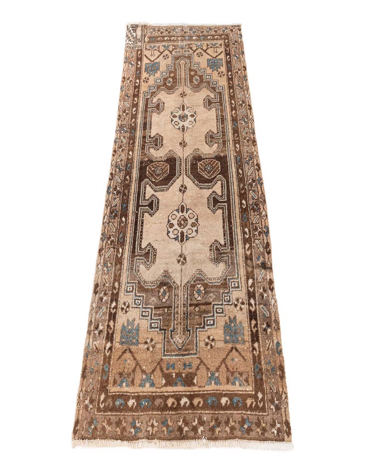 Detail image of  3' 2 x 6' 1  Hand Knotted Ultra Vintage Persian Wool Rug