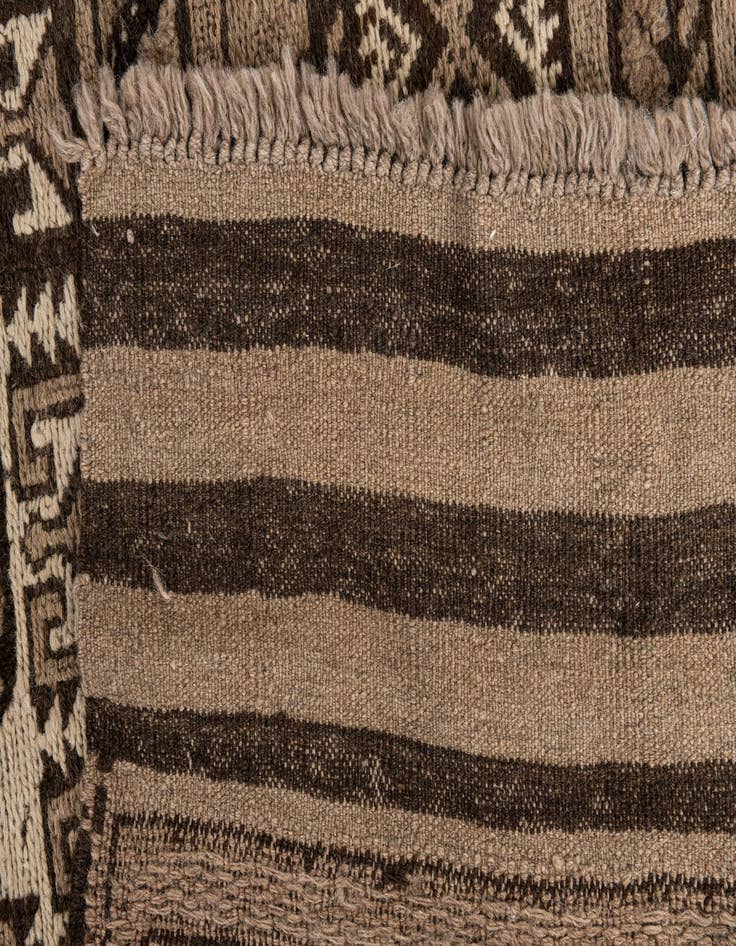 Detail image of  6' 5 x 8' 7  Hand Knotted Ultra Vintage Persian Wool Rug