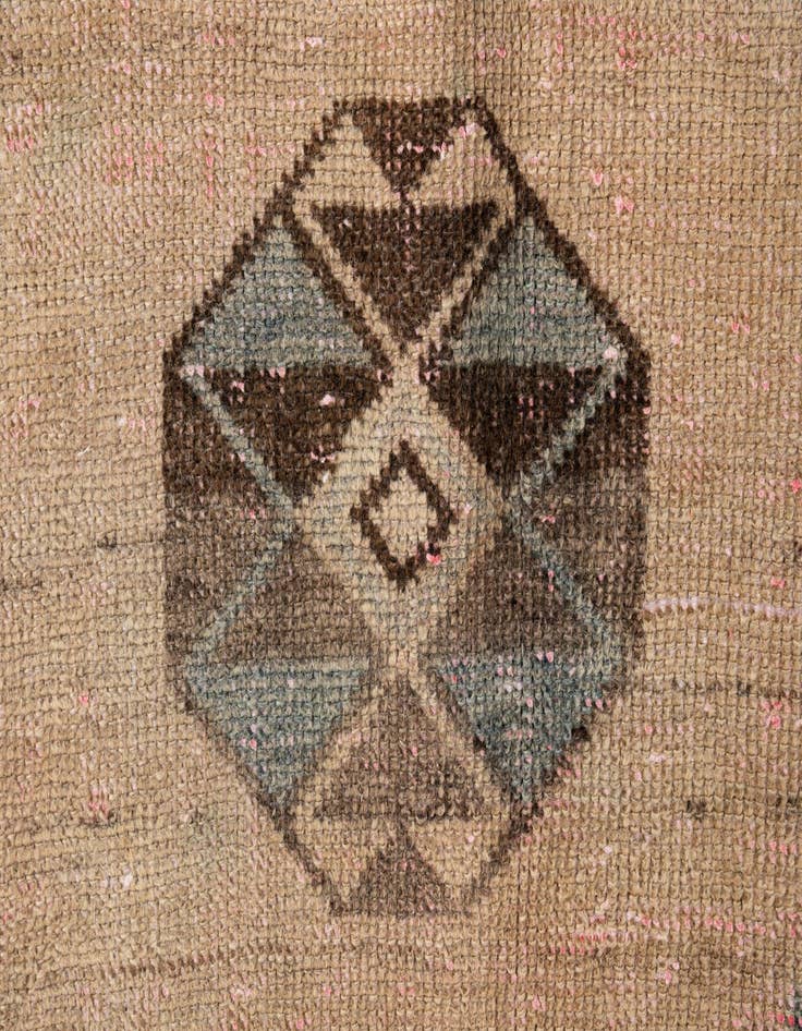 Detail image of  5' 6 x 9' 2  Hand Knotted Ultra Vintage Persian Wool Rug