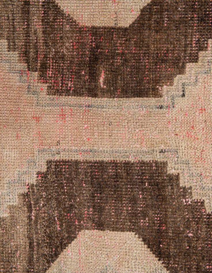 Detail image of  5' 6 x 9' 2  Hand Knotted Ultra Vintage Persian Wool Rug