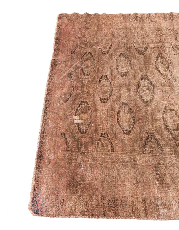 Detail image of  4' x 6'  Hand Knotted Ultra Vintage Persian Wool Rug