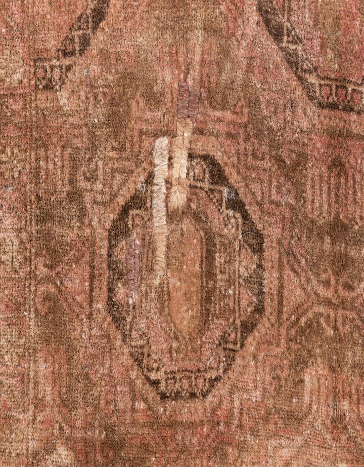 Detail image of  4' x 6'  Hand Knotted Ultra Vintage Persian Wool Rug