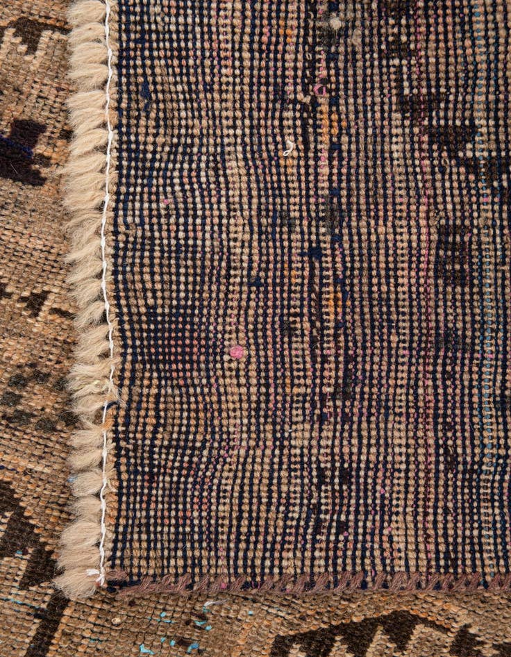 Detail image of  2' 8 x 5'  Hand Knotted Ultra Vintage Persian Wool Rug