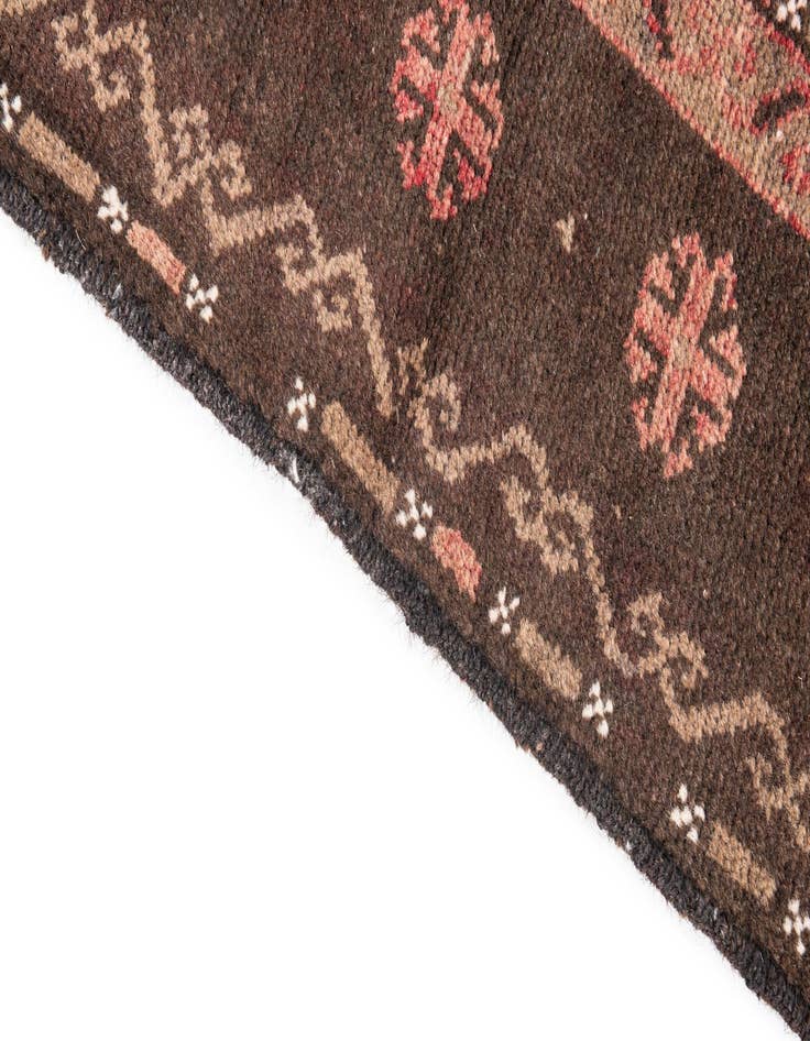 Detail image of  3' 6 x 6'  Hand Knotted Ultra Vintage Persian Wool Rug