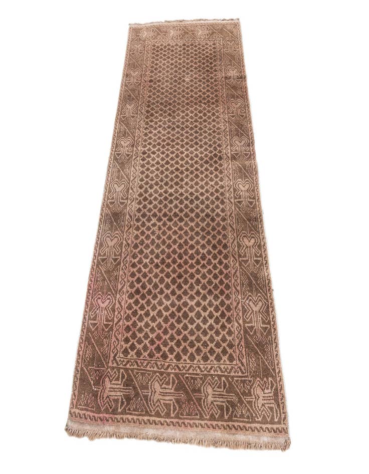 Detail image of  3' 4 x 6' 5  Hand Knotted Ultra Vintage Persian Wool Rug