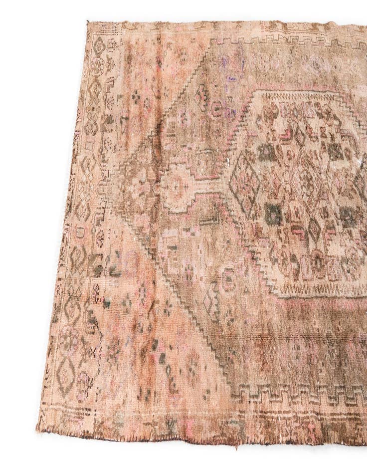 Detail image of  3' 10 x 7' 3  Hand Knotted Ultra Vintage Persian Wool Rug