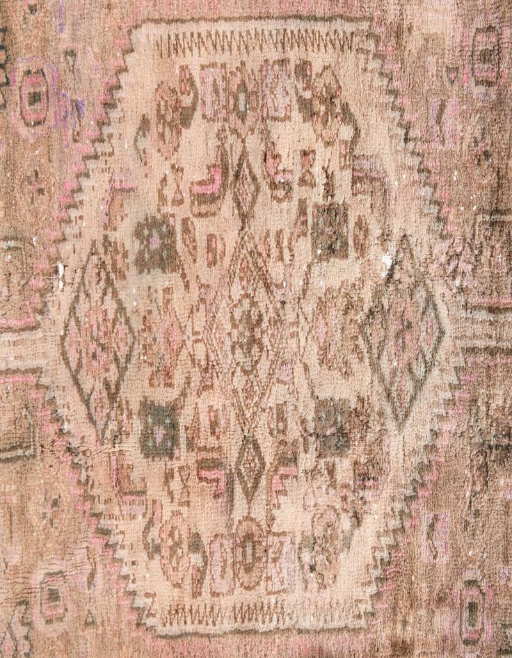 Detail image of  3' 10 x 7' 3  Hand Knotted Ultra Vintage Persian Wool Rug