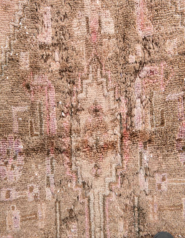 Detail image of  3' 10 x 7' 3  Hand Knotted Ultra Vintage Persian Wool Rug
