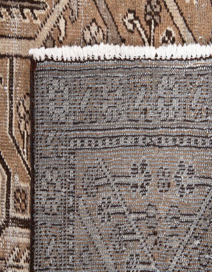 Detail image of  6' 6 x 9' 10  Hand Knotted Ultra Vintage Persian Wool Rug