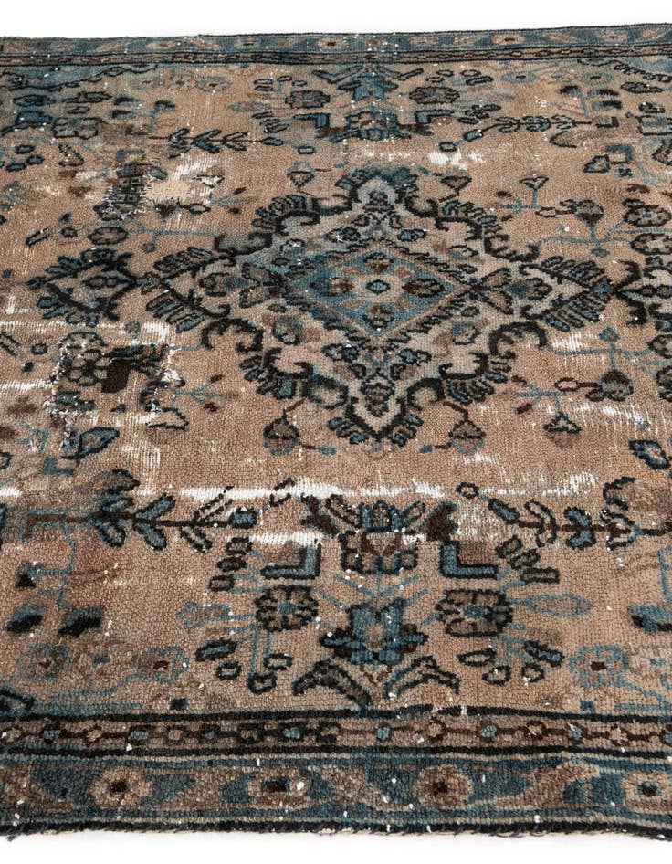 Detail image of  5' 3 x 8' 6  Hand Knotted Ultra Vintage Persian Wool Rug