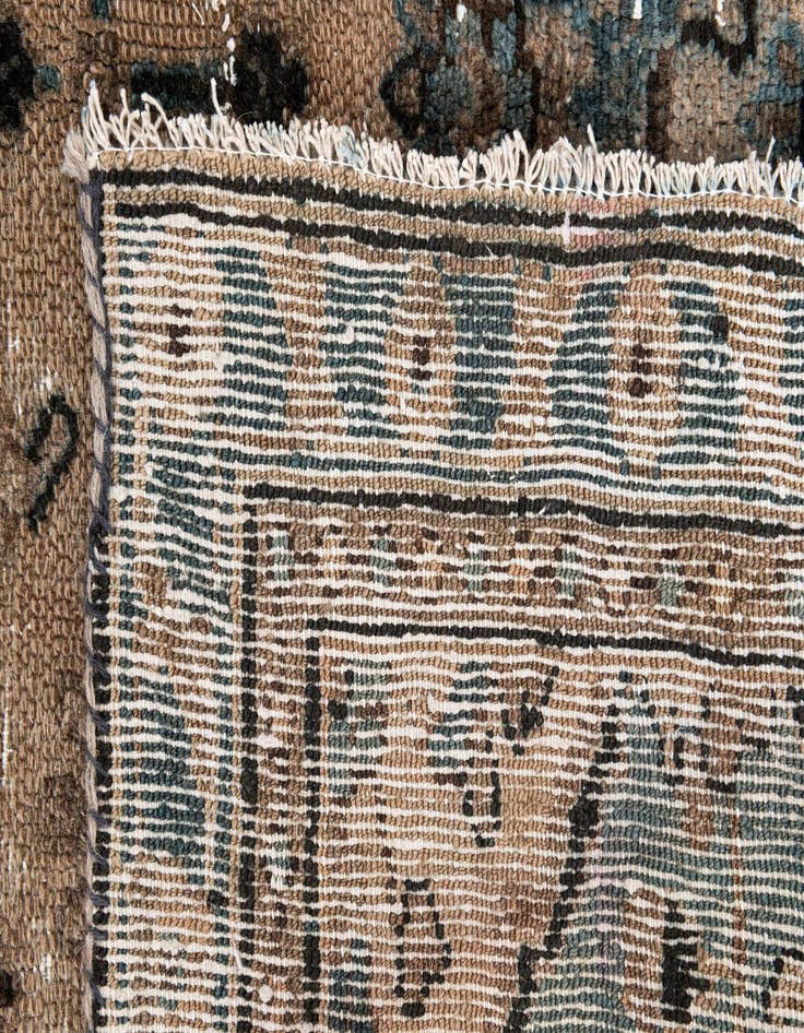 Detail image of  5' 3 x 8' 6  Hand Knotted Ultra Vintage Persian Wool Rug