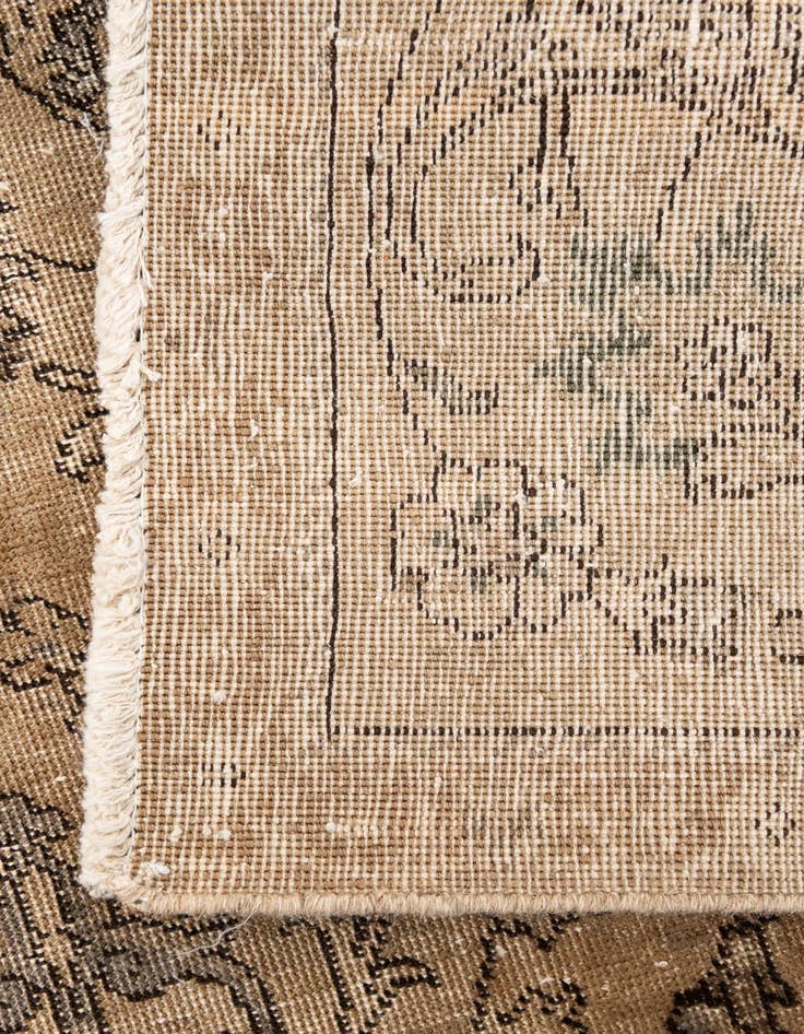 Detail image of  4' 9 x 8'  Hand Knotted Ultra Vintage Persian Wool Rug