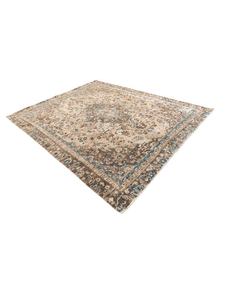 Detail image of  7' x 8' 8  Hand Knotted Ultra Vintage Persian Wool Rug