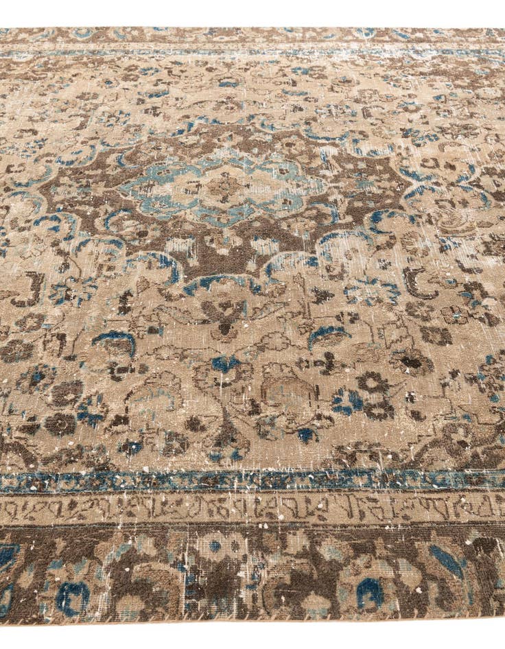 Detail image of  7' x 8' 8  Hand Knotted Ultra Vintage Persian Wool Rug