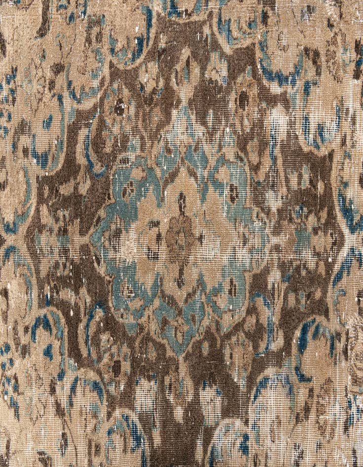 Detail image of  7' x 8' 8  Hand Knotted Ultra Vintage Persian Wool Rug