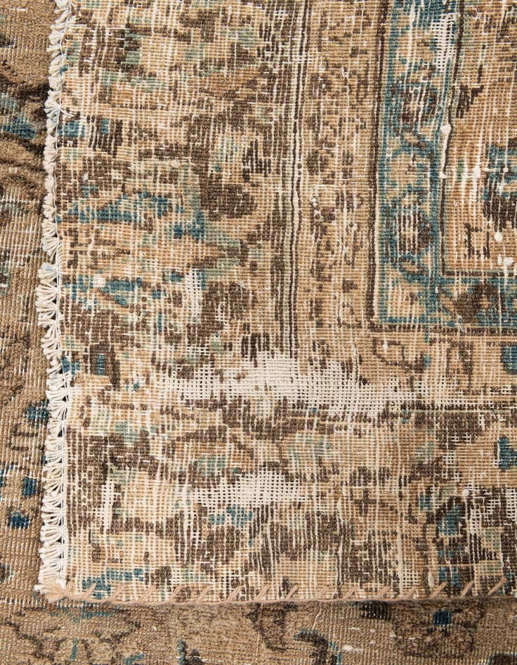 Detail image of  7' x 8' 8  Hand Knotted Ultra Vintage Persian Wool Rug