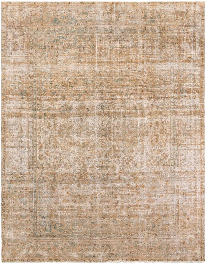  8' 8 x 11' 10  Hand Knotted Ultra Vintage Persian W...