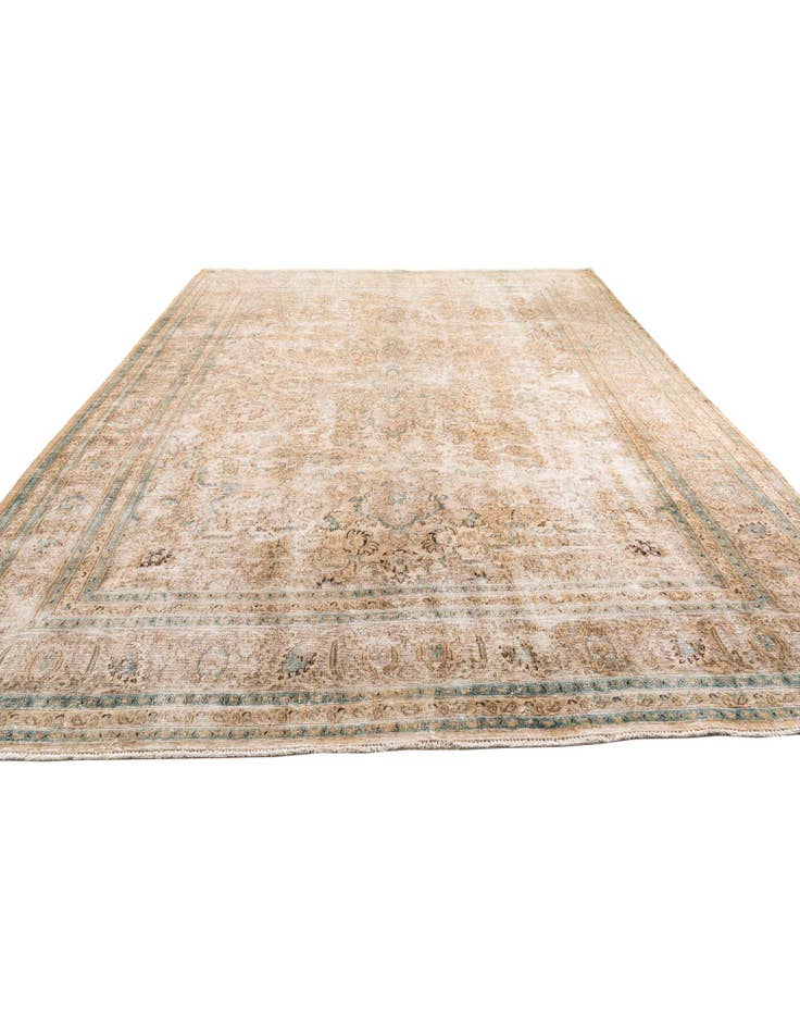 Detail image of  9' 9 x 12' 6  Hand Knotted Ultra Vintage Persian Wool Rug