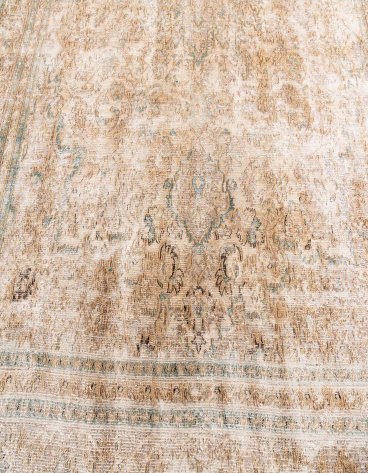 Detail image of  9' 9 x 12' 6  Hand Knotted Ultra Vintage Persian Wool Rug