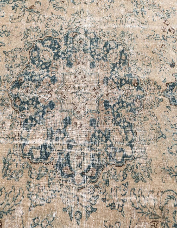 Detail image of  9' 1 x 12' 1  Hand Knotted Ultra Vintage Persian Wool Rug