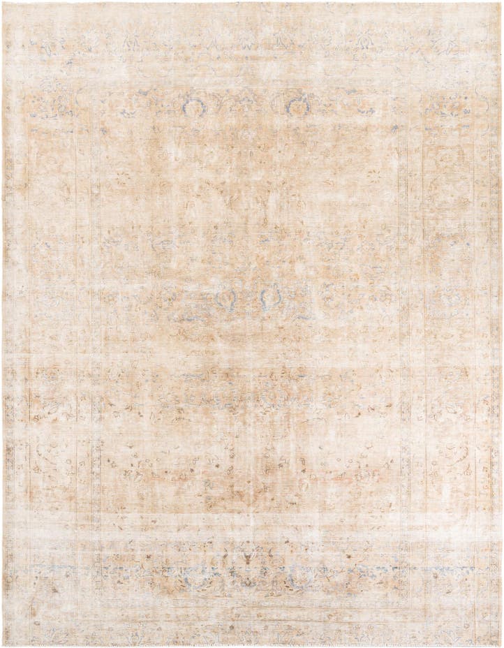  10' 1 x 13' 1  Hand Knotted Ultra Vintage Persian W...