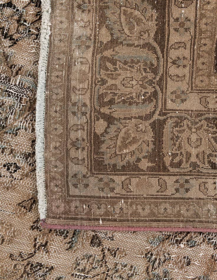 Detail image of  6' 5 x 9' 4  Hand Knotted Ultra Vintage Persian Wool Rug
