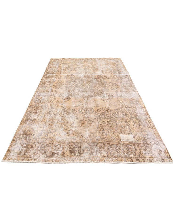 Detail image of  6' 4 x 9' 4  Hand Knotted Ultra Vintage Persian Wool Rug