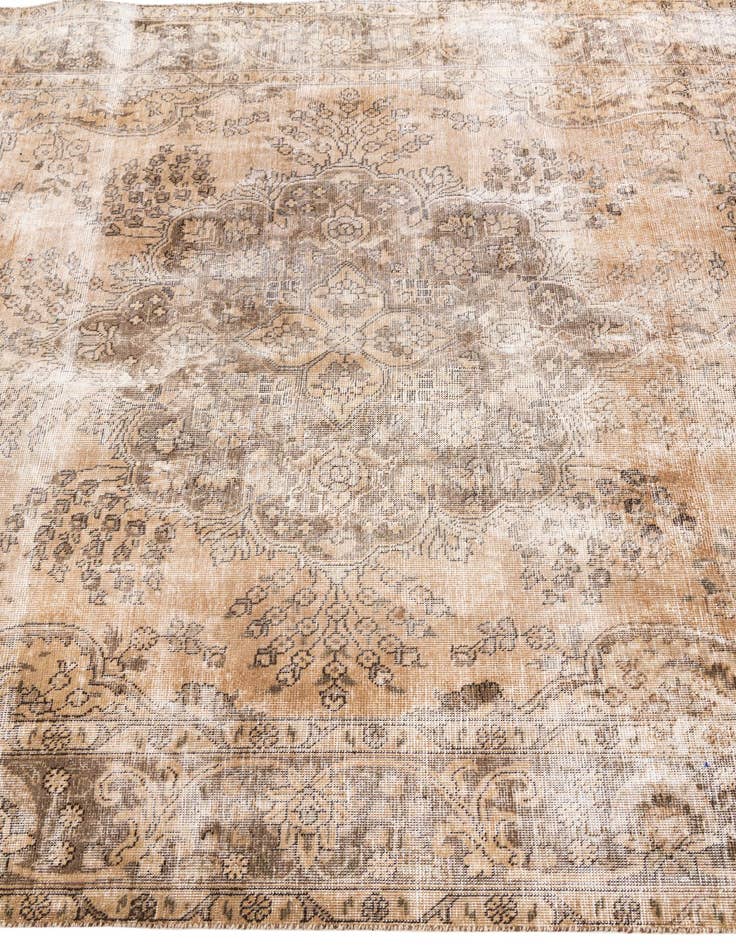 Detail image of  6' 4 x 9' 4  Hand Knotted Ultra Vintage Persian Wool Rug