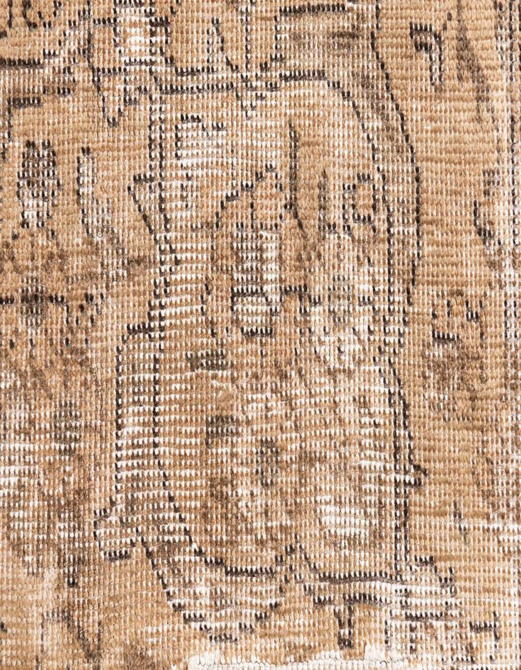 Detail image of  6' 4 x 9' 4  Hand Knotted Ultra Vintage Persian Wool Rug