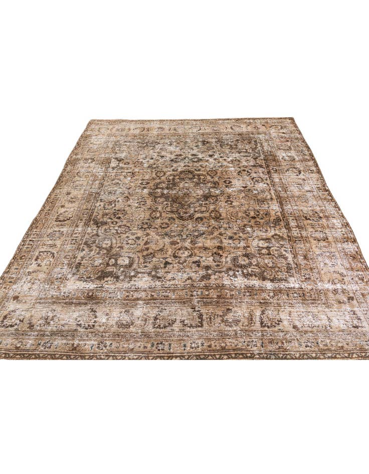 Detail image of  8' 2 x 10' 9  Hand Knotted Ultra Vintage Persian Wool Rug