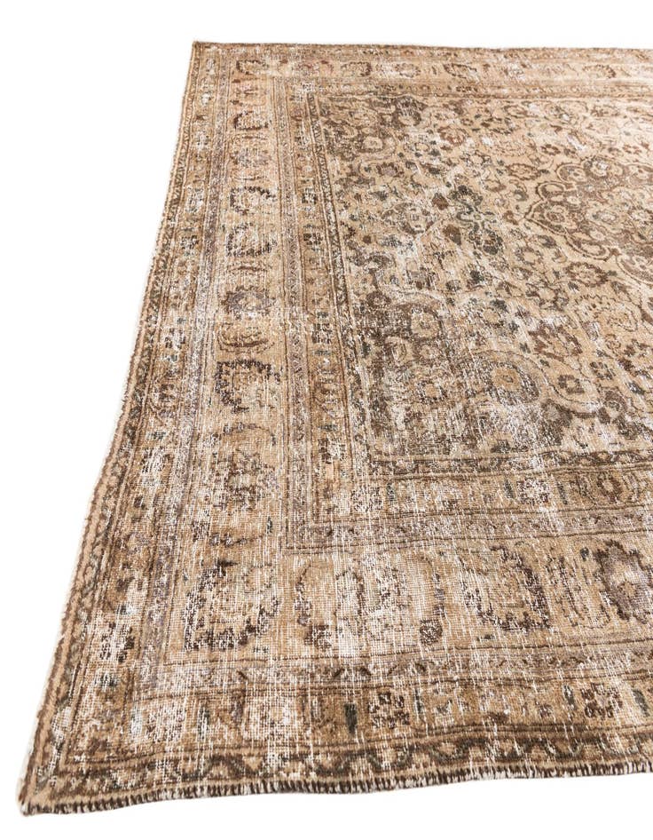 Detail image of  8' 2 x 10' 9  Hand Knotted Ultra Vintage Persian Wool Rug