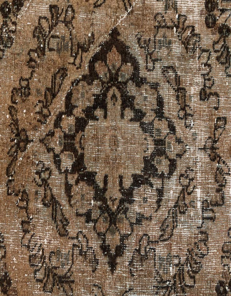 Detail image of  4' 3 x 6' 5  Hand Knotted Ultra Vintage Persian Wool Rug