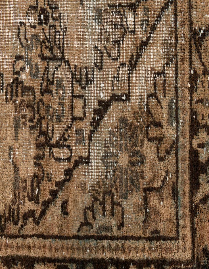 Detail image of  4' 3 x 6' 5  Hand Knotted Ultra Vintage Persian Wool Rug