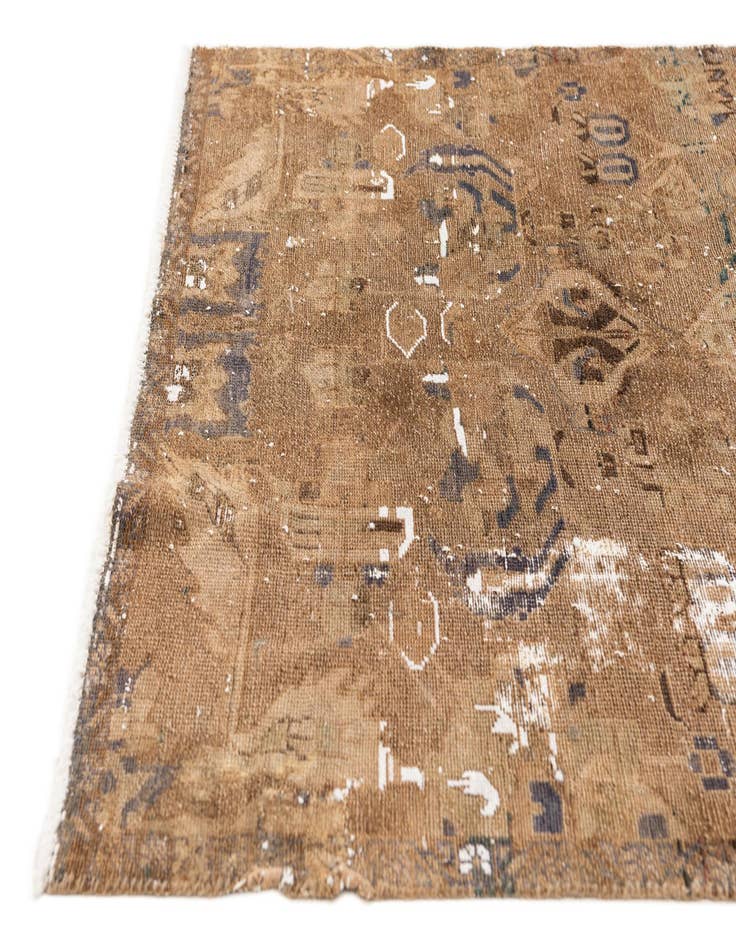 Detail image of  3' 10 x 5' 10  Hand Knotted Ultra Vintage Persian Wool Rug