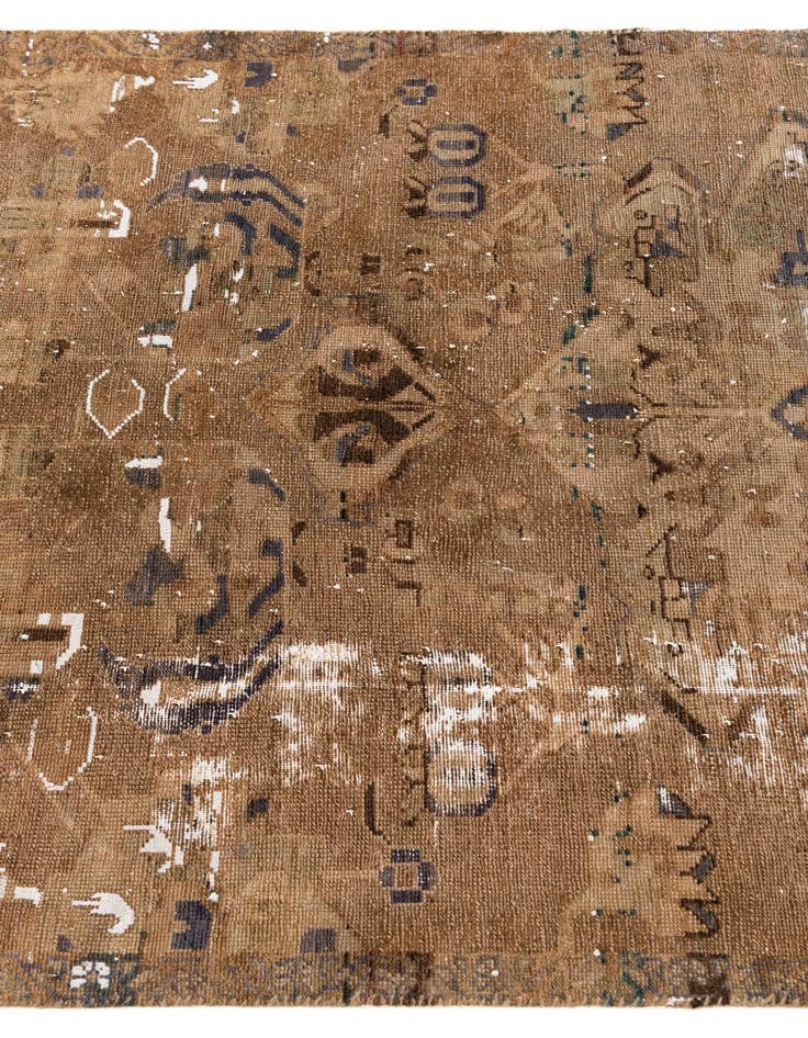 Detail image of  3' 10 x 5' 10  Hand Knotted Ultra Vintage Persian Wool Rug