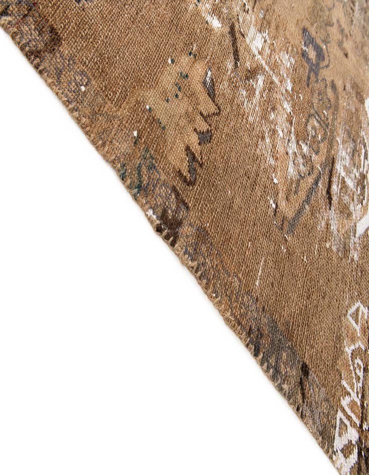 Detail image of  3' 10 x 5' 10  Hand Knotted Ultra Vintage Persian Wool Rug