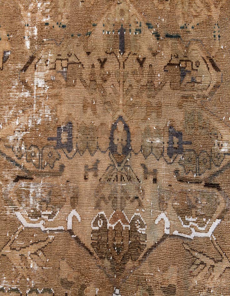 Detail image of  3' 10 x 5' 10  Hand Knotted Ultra Vintage Persian Wool Rug