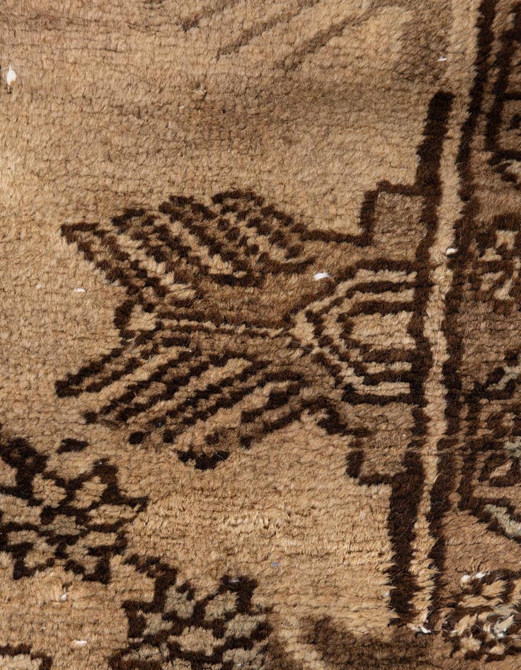 Detail image of  3' 7 x 6'  Hand Knotted Ultra Vintage Persian Wool Rug