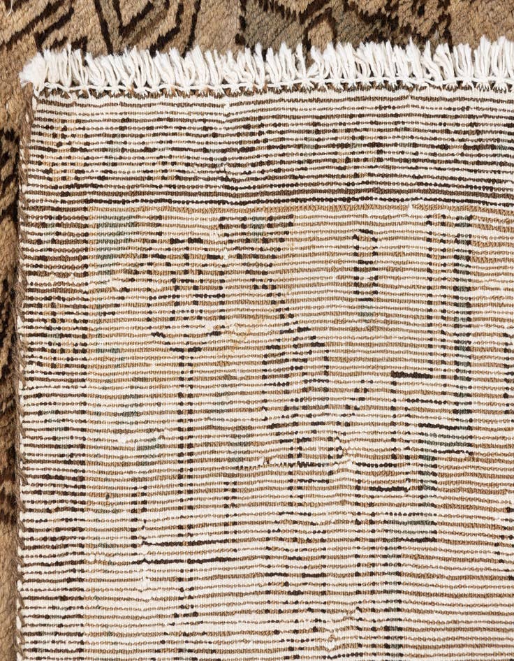 Detail image of  3' 7 x 6'  Hand Knotted Ultra Vintage Persian Wool Rug