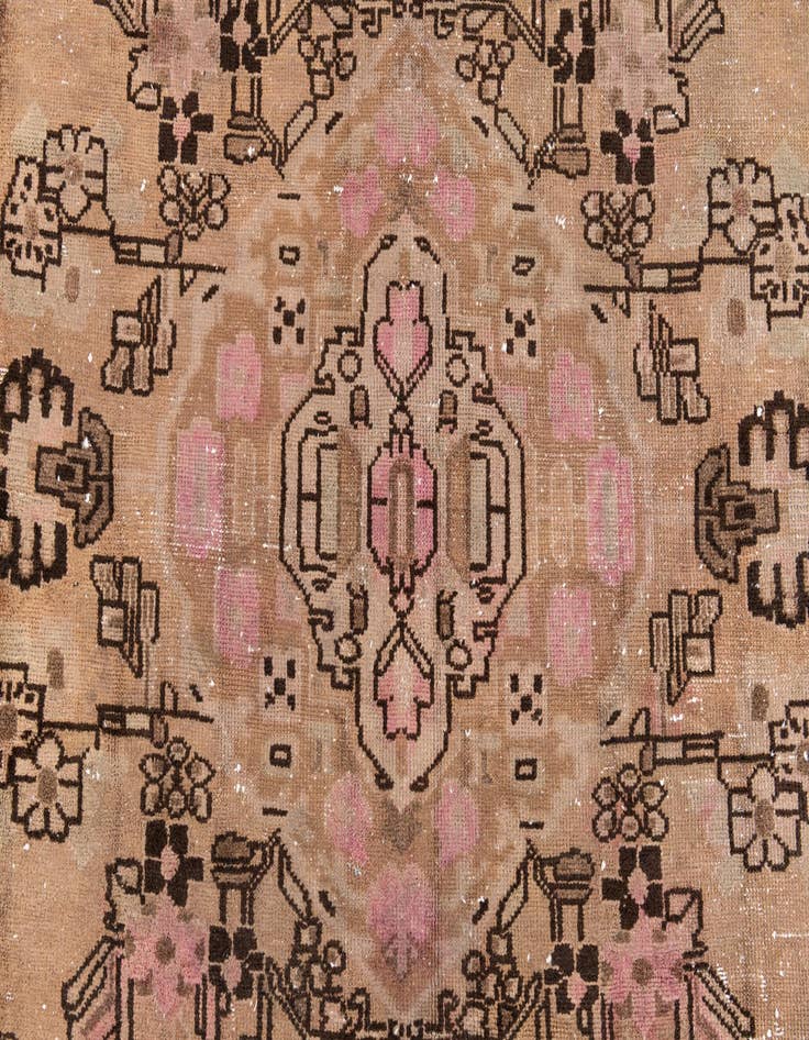 Detail image of  4' 5 x 6' 8  Hand Knotted Ultra Vintage Persian Wool Rug