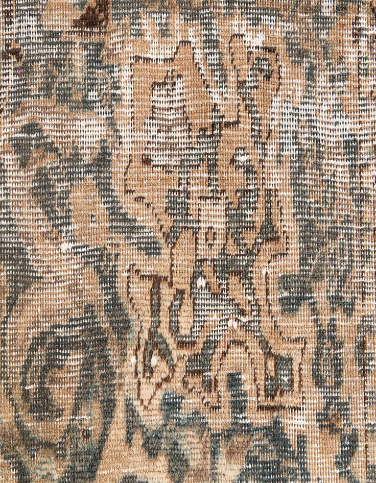 Detail image of  5' 3 x 8' 10  Hand Knotted Ultra Vintage Persian Wool Rug