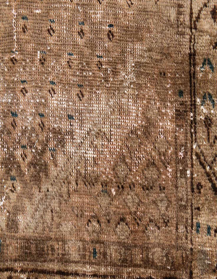 Detail image of  3' x 4' 9  Hand Knotted Ultra Vintage Persian Wool Rug