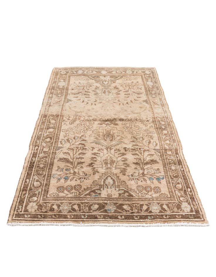 Detail image of  3' 6 x 6' 8  Hand Knotted Ultra Vintage Persian Wool Rug